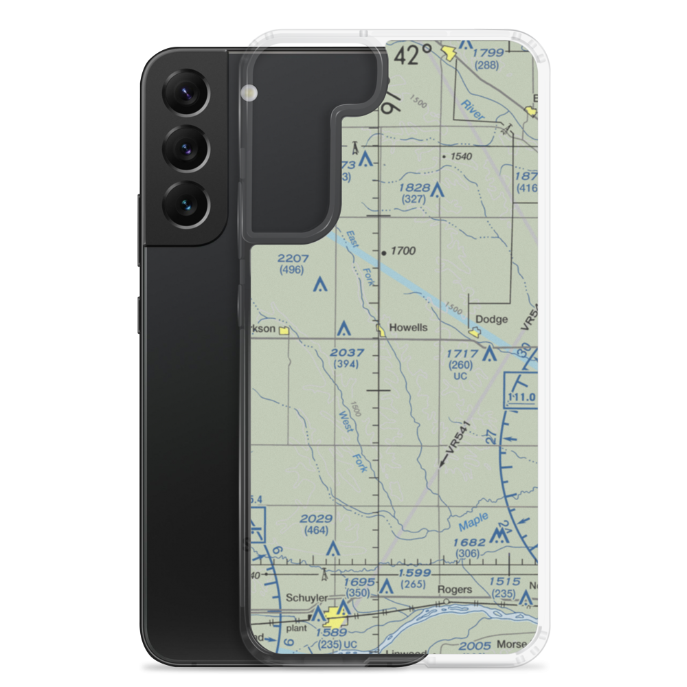 Dostal-Bradley Airport (NE54) VFR Sectional Samsung Case Samsung Galaxy S22 Plus model shown