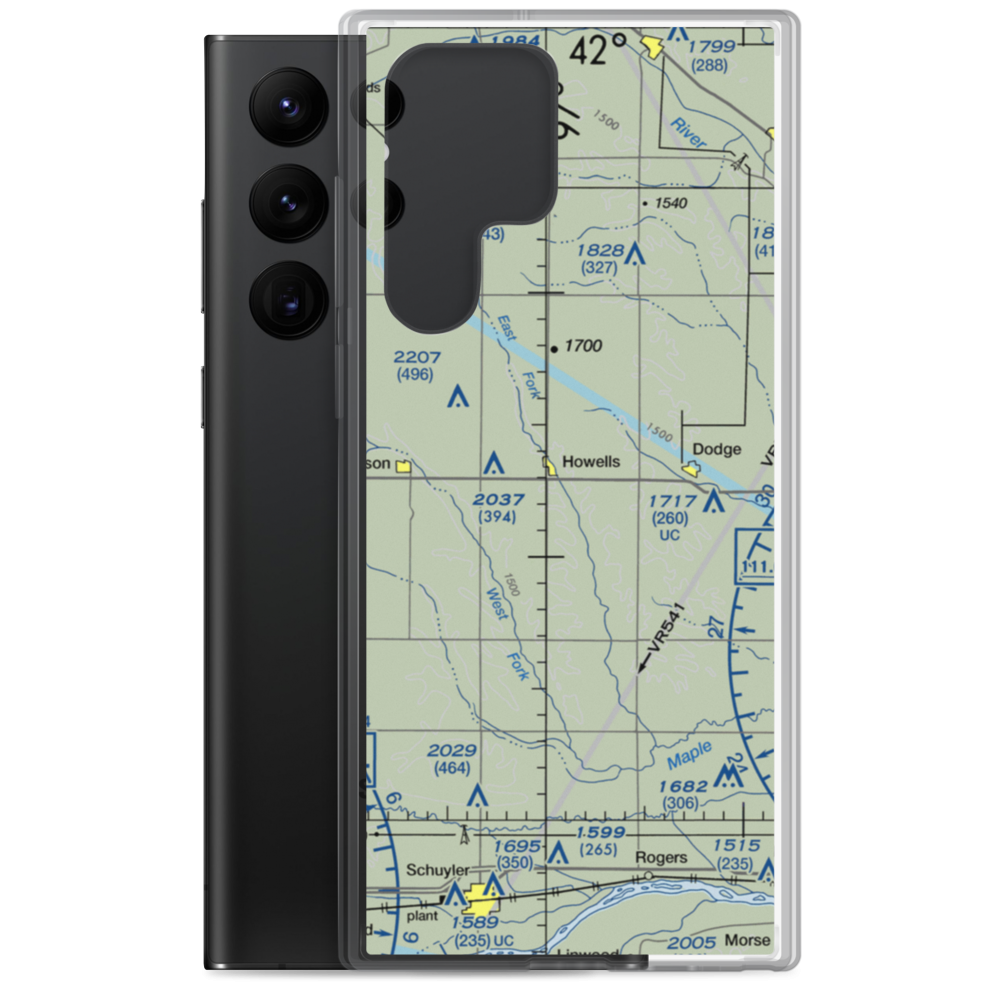 Dostal-Bradley Airport (NE54) VFR Sectional Samsung Case Samsung Galaxy S22 Ultra model shown