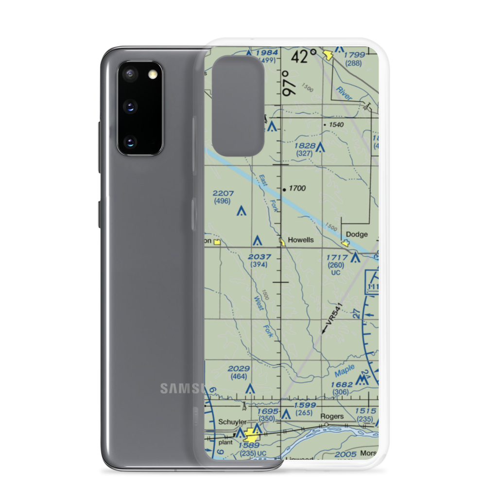 Dostal-Bradley Airport (NE54) VFR Sectional Samsung Case Samsung Galaxy S20 model shown