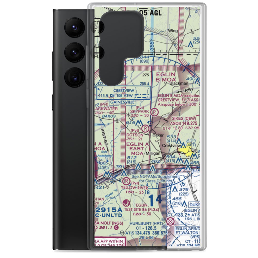 Dotson Airport (55FD) VFR Sectional Samsung Case Samsung Galaxy S22 Ultra model shown