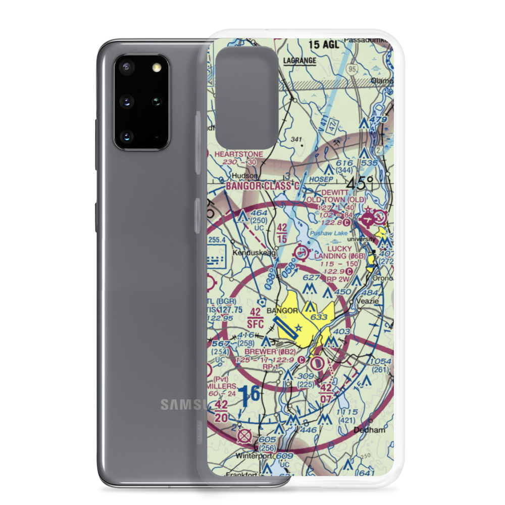 Double A Seaplane Base (ME27) VFR Sectional Samsung Case Samsung Galaxy S20 Plus model shown
