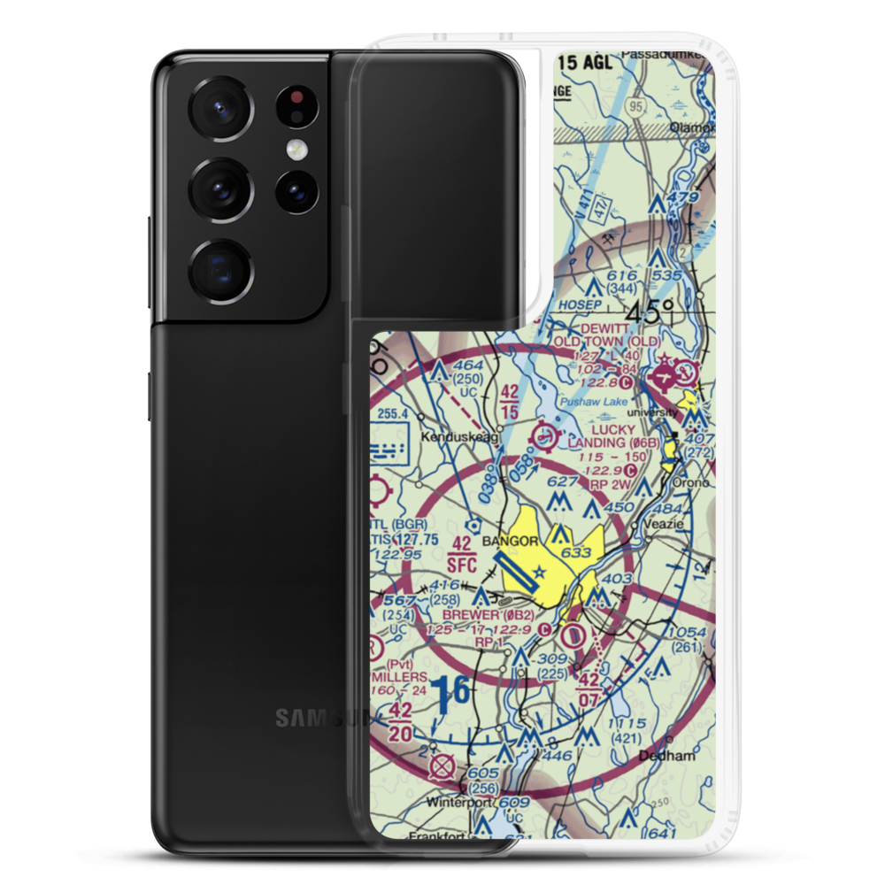 Double A Seaplane Base (ME27) VFR Sectional Samsung Case Samsung Galaxy S21 Ultra model shown