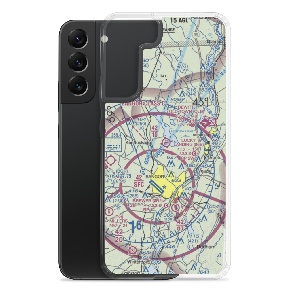 Double A Seaplane Base (ME27) VFR Sectional Samsung Case Samsung Galaxy S22 Plus model shown