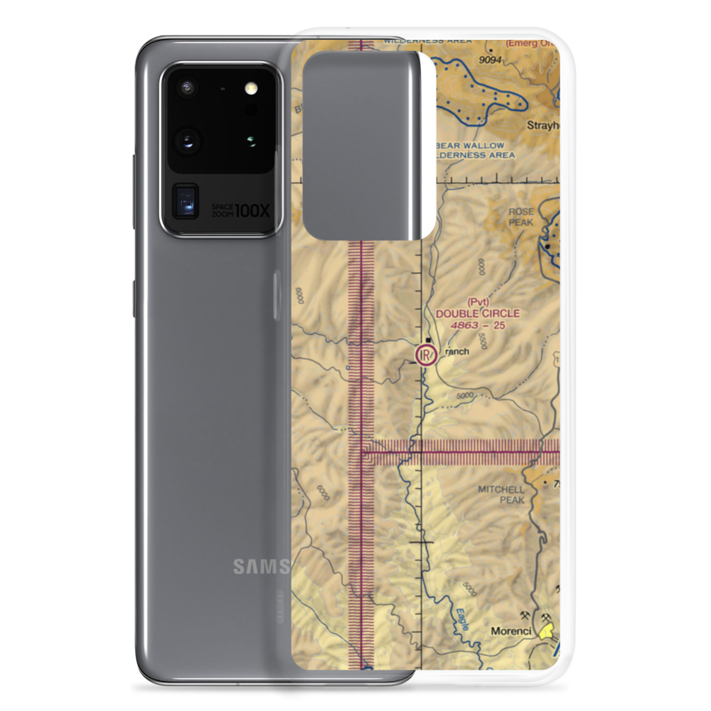 Double Circle Ranch Airport (AZ66) VFR Sectional Samsung Case Samsung Galaxy S20 Ultra model shown