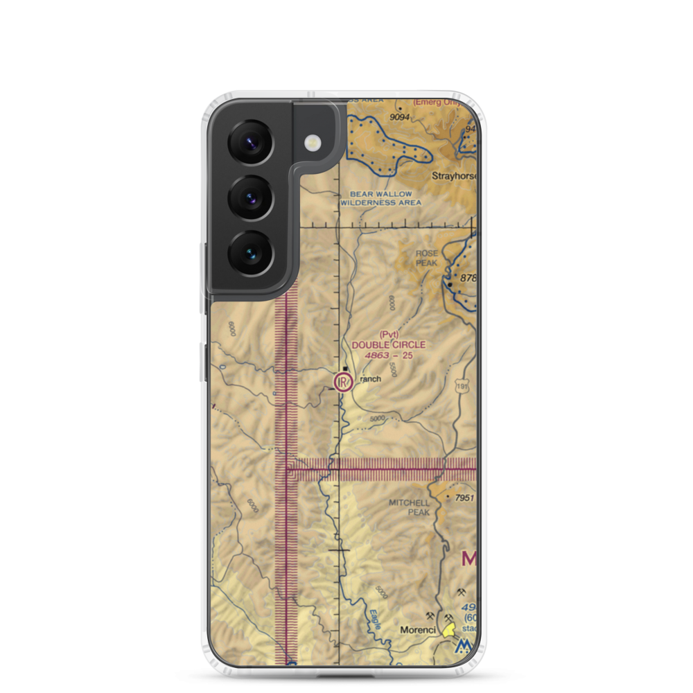 Double Circle Ranch Airport (AZ66) VFR Sectional Samsung Case Samsung Galaxy S22 model shown