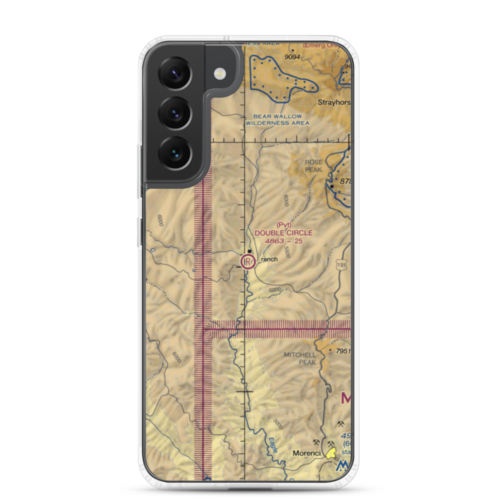 Double Circle Ranch Airport (AZ66) VFR Sectional Samsung Case Samsung Galaxy S22 Plus model shown