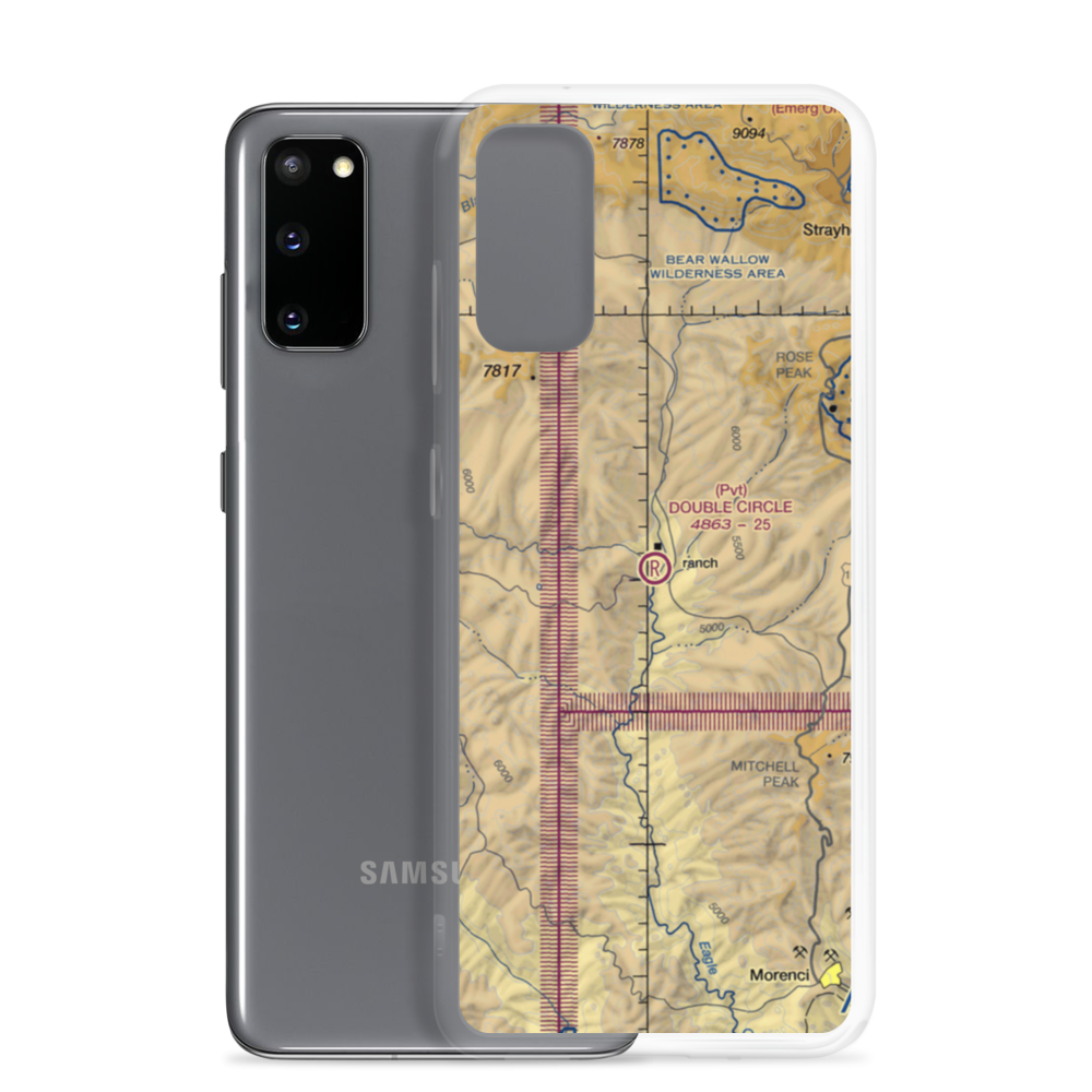 Double Circle Ranch Airport (AZ66) VFR Sectional Samsung Case Samsung Galaxy S20 model shown