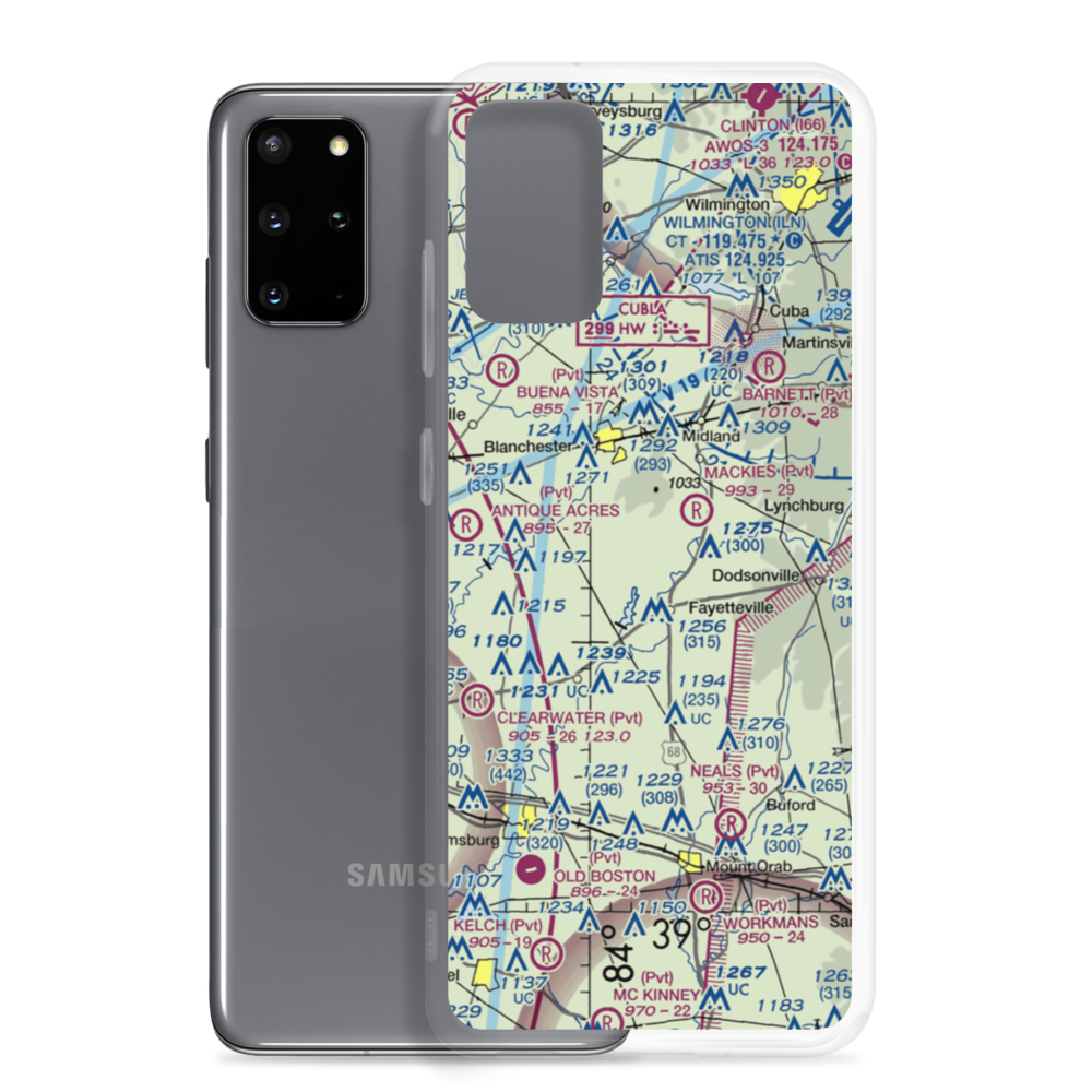 Double J Airport (1OA5) VFR Sectional Samsung Case Samsung Galaxy S20 Plus model shown