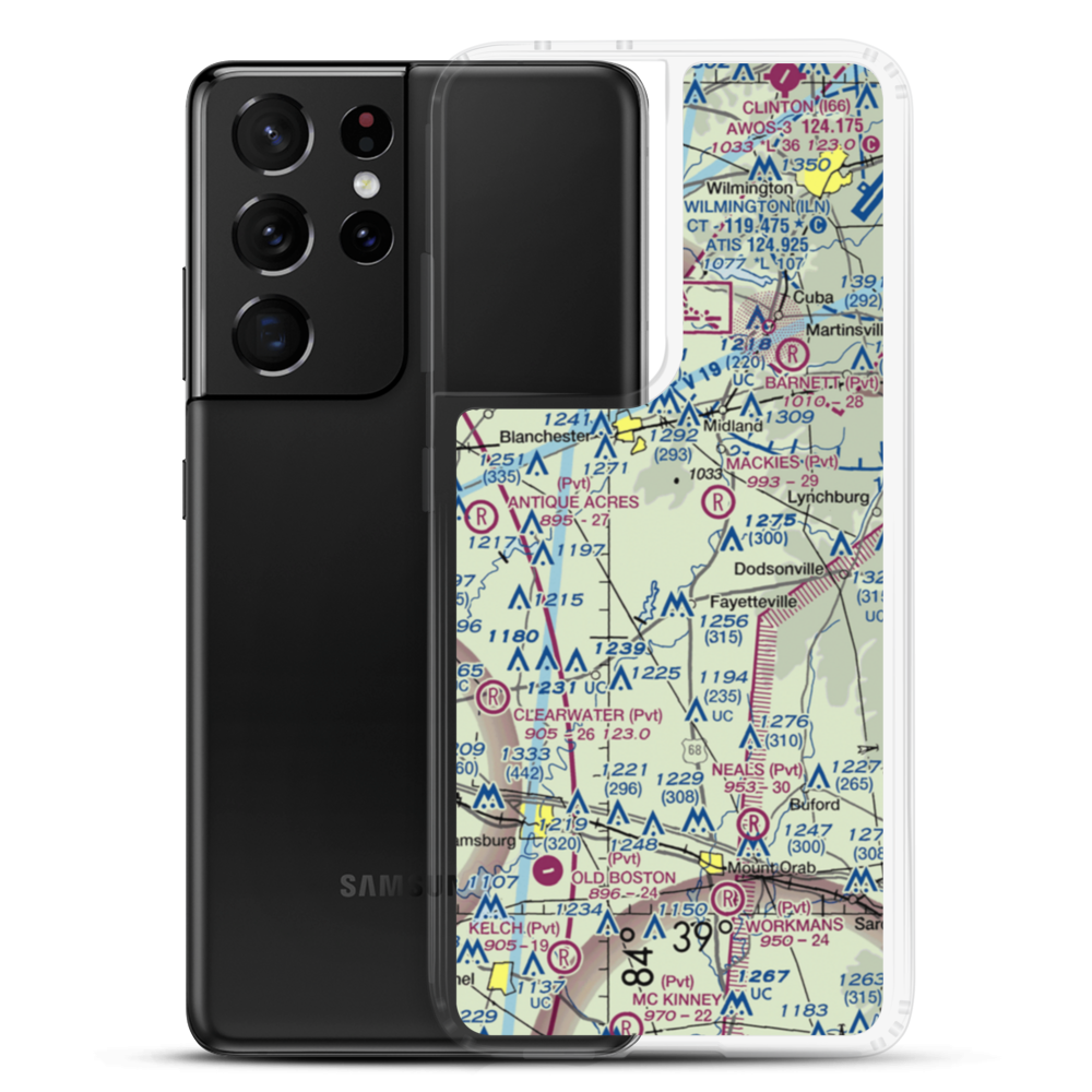 Double J Airport (1OA5) VFR Sectional Samsung Case Samsung Galaxy S21 Ultra model shown