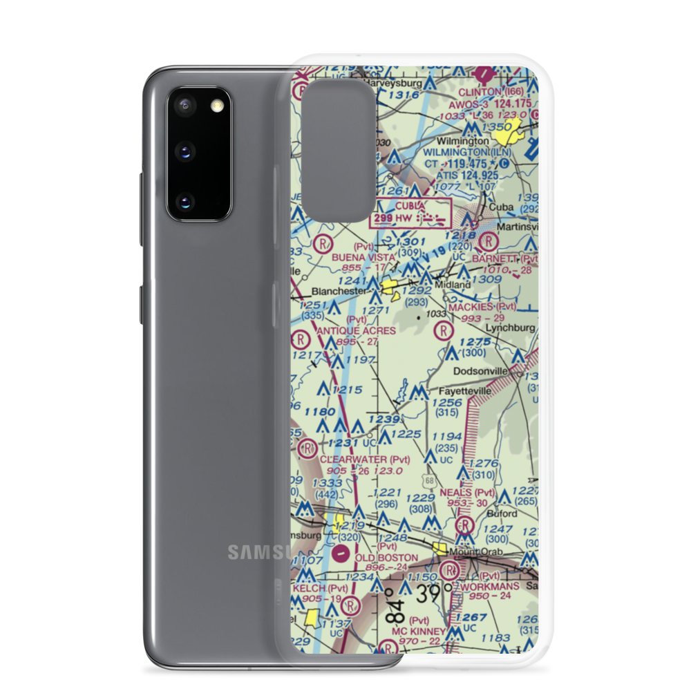 Double J Airport (1OA5) VFR Sectional Samsung Case Samsung Galaxy S20 model shown