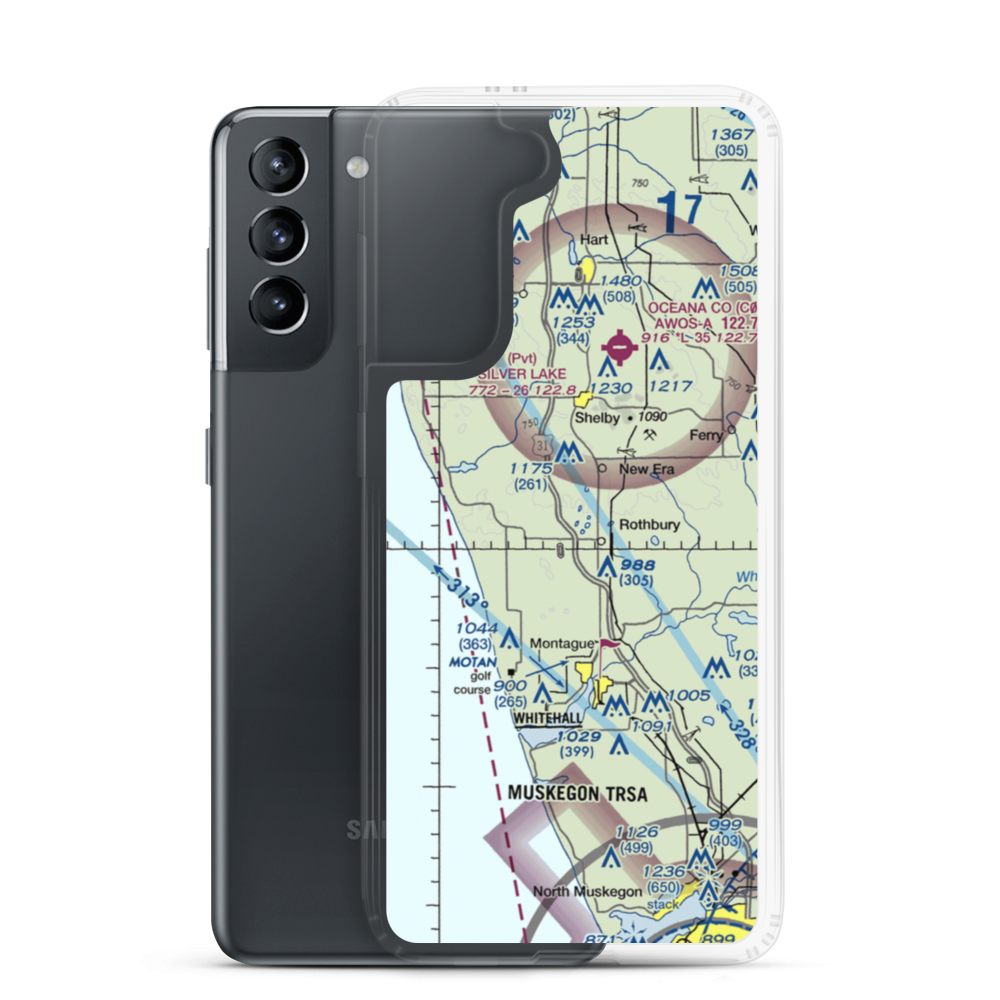 Double Jj Resort Ranch Airport (42N) VFR Sectional Samsung Case Samsung Galaxy S21 model shown
