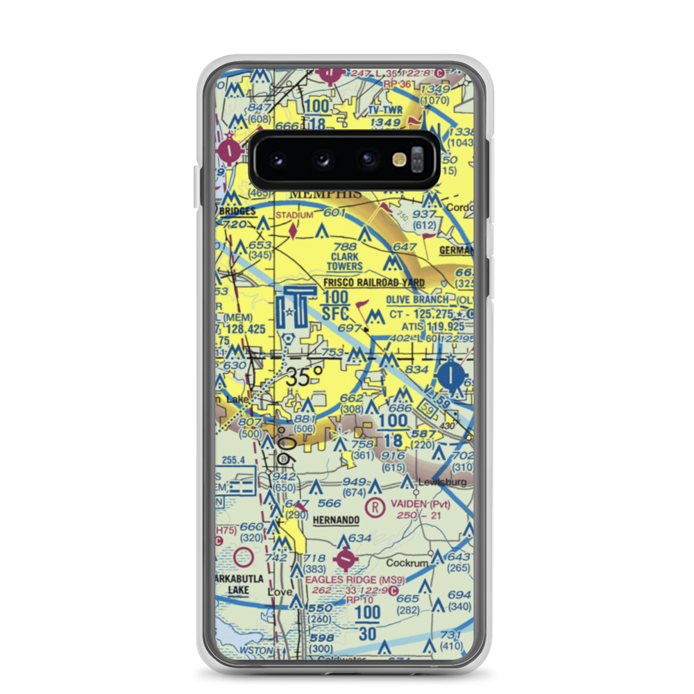 Double O Ranch Airport (MS00) VFR Sectional Samsung Case Samsung Galaxy S10 model shown