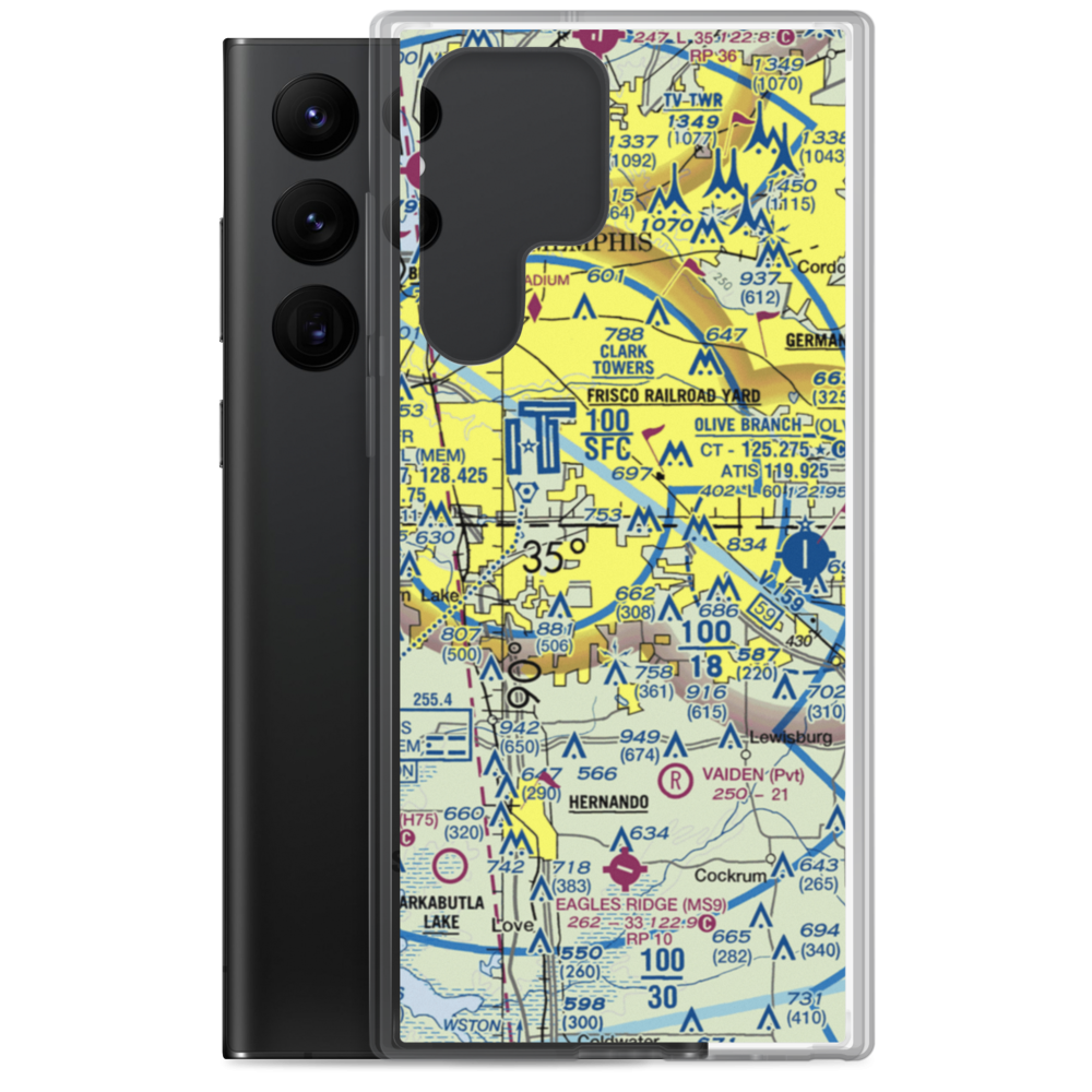 Double O Ranch Airport (MS00) VFR Sectional Samsung Case Samsung Galaxy S22 Ultra model shown