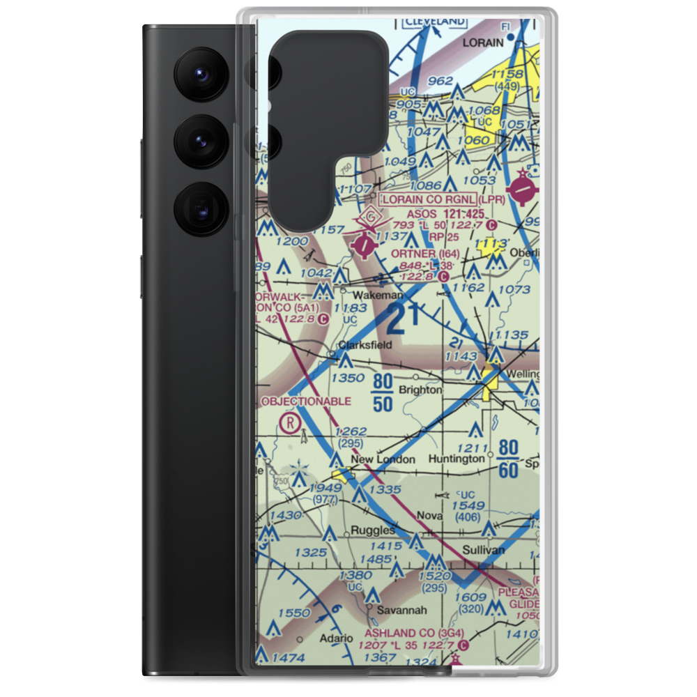 Double S Farms Airport (56OI) VFR Sectional Samsung Case Samsung Galaxy S22 Ultra model shown