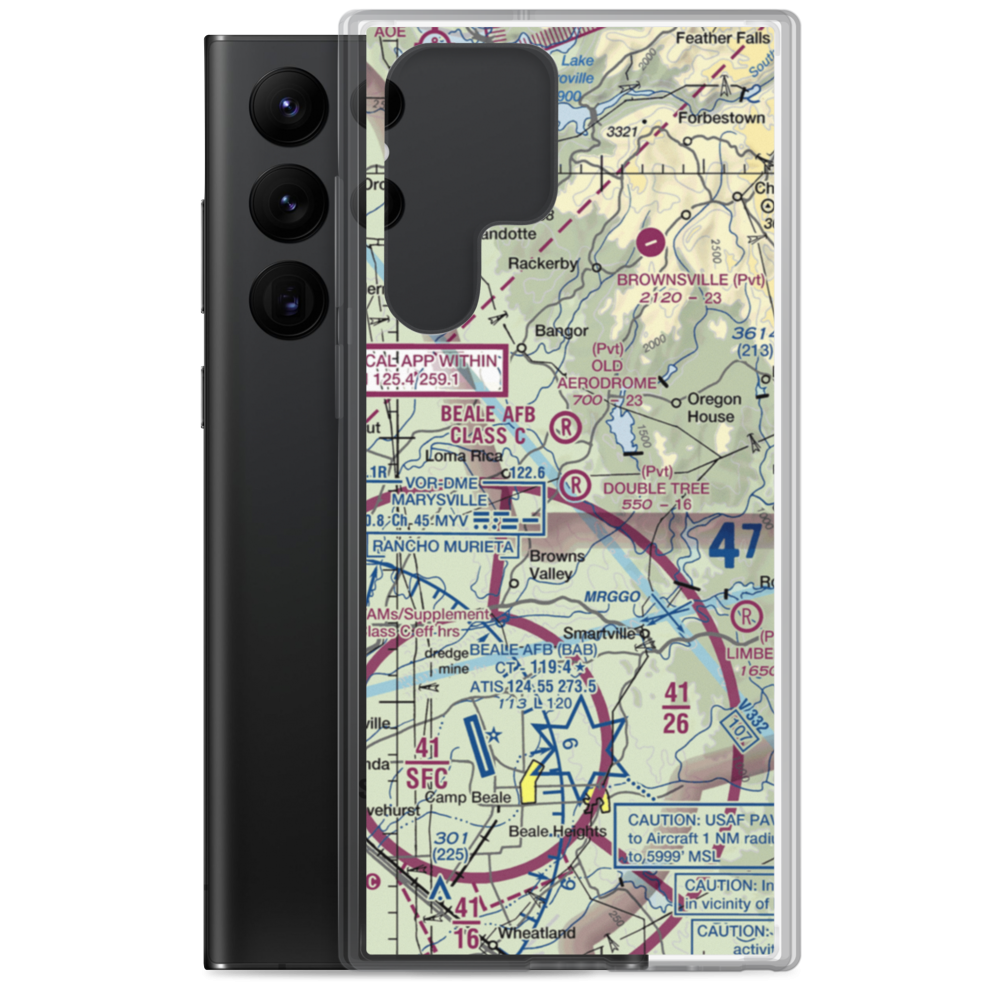 Double Tree Farm Airport (22CL) VFR Sectional Samsung Case Samsung Galaxy S22 Ultra model shown