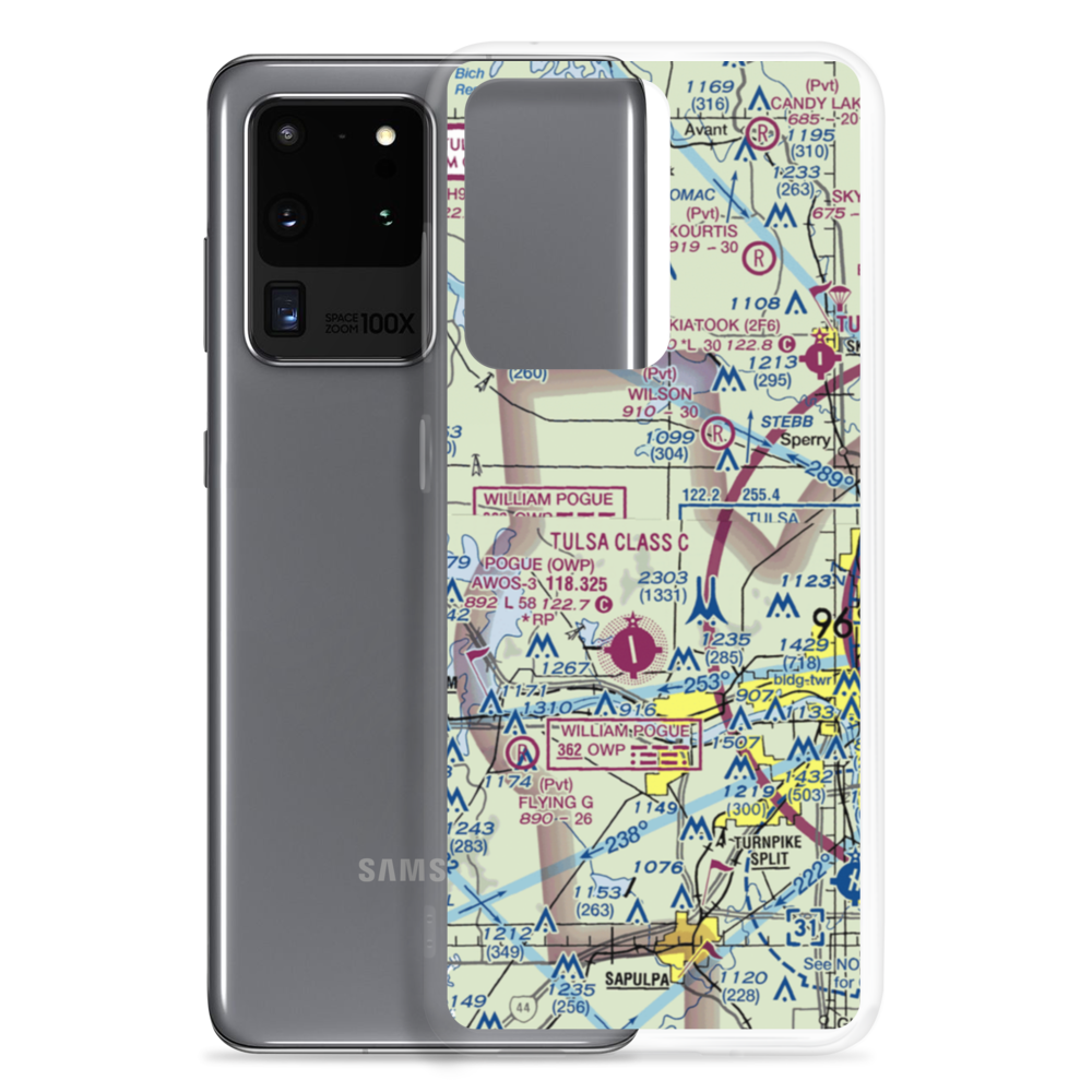 Double W Airport (3OK7) VFR Sectional Samsung Case Samsung Galaxy S20 Ultra model shown