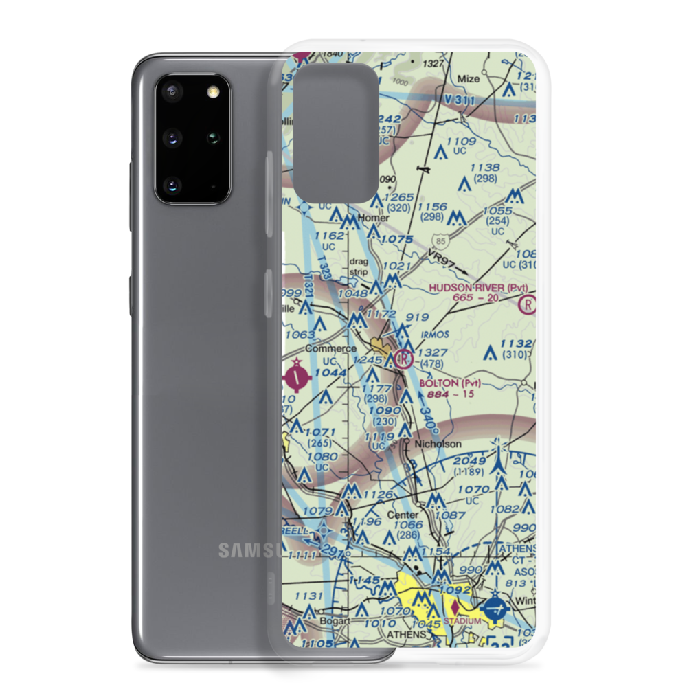 Doug Bolton Field (02GA) VFR Sectional Samsung Case Samsung Galaxy S20 Plus model shown