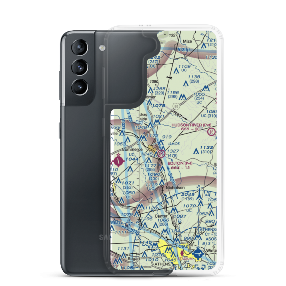 Doug Bolton Field (02GA) VFR Sectional Samsung Case Samsung Galaxy S21 model shown