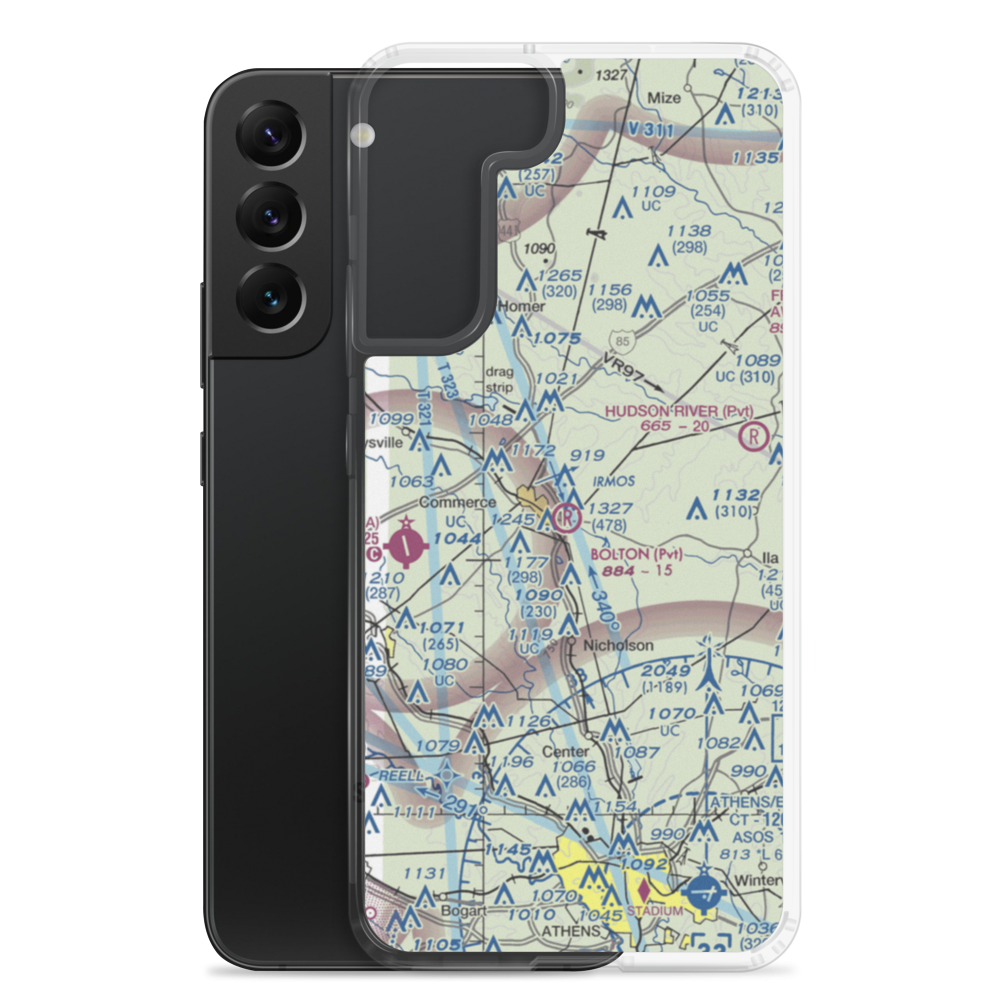 Doug Bolton Field (02GA) VFR Sectional Samsung Case Samsung Galaxy S22 Plus model shown