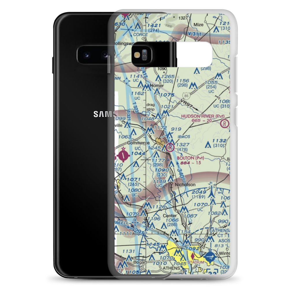 Doug Bolton Field (02GA) VFR Sectional Samsung Case Samsung Galaxy S10+ model shown