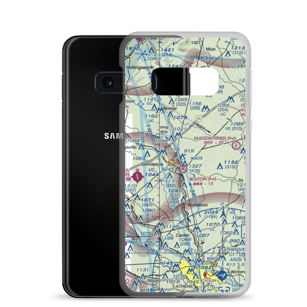 Doug Bolton Field (02GA) VFR Sectional Samsung Case Samsung Galaxy S10e model shown