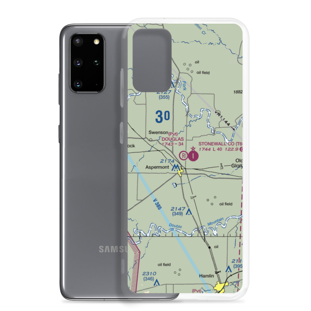 Douglas Flying Service Private Airport (6TE8) VFR Sectional Samsung Case Samsung Galaxy S20 Plus model shown