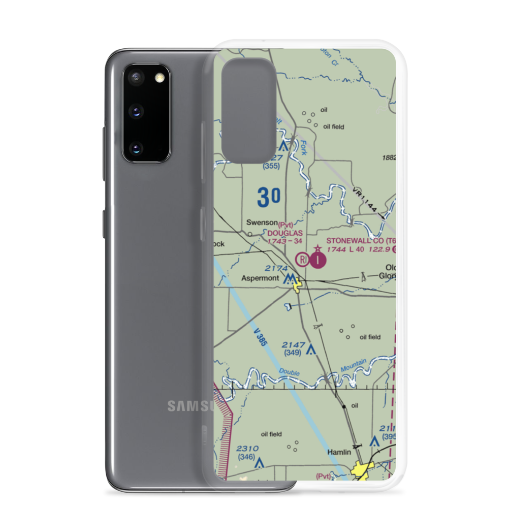 Douglas Flying Service Private Airport (6TE8) VFR Sectional Samsung Case Samsung Galaxy S20 model shown