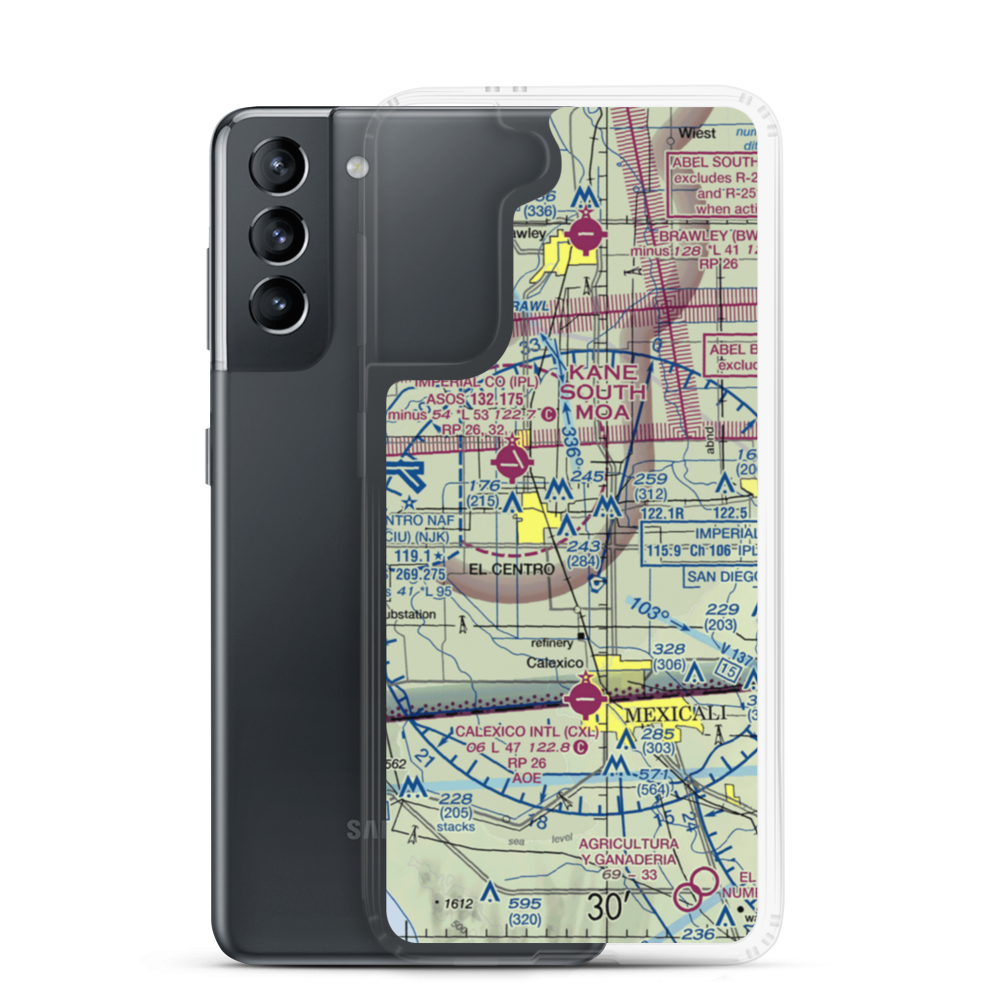 Douthitt Strip (23CN) VFR Sectional Samsung Case Samsung Galaxy S21 model shown