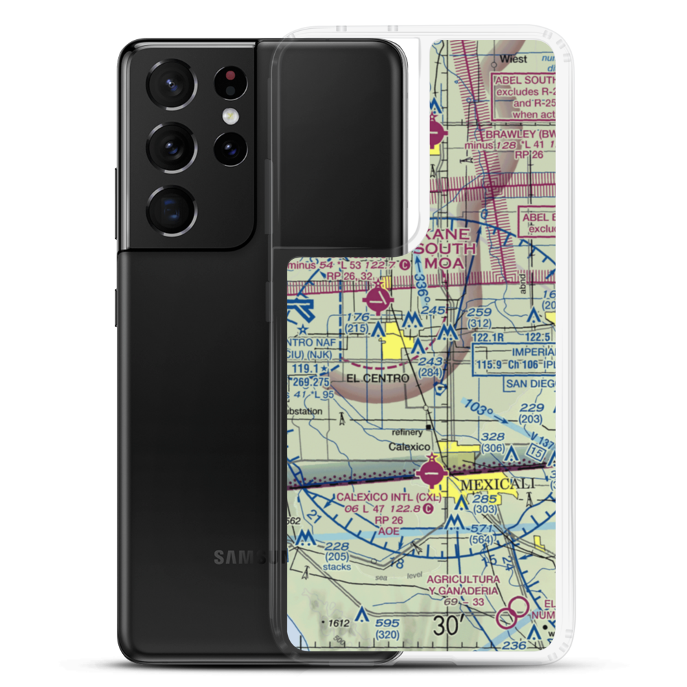 Douthitt Strip (23CN) VFR Sectional Samsung Case Samsung Galaxy S21 Ultra model shown