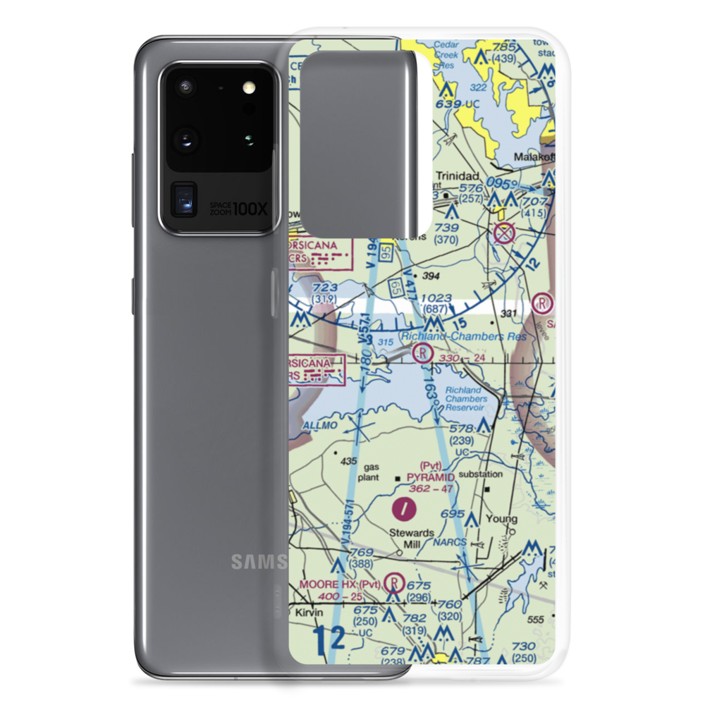 Dow Ranch Airport (63TX) VFR Sectional Samsung Case Samsung Galaxy S20 Ultra model shown