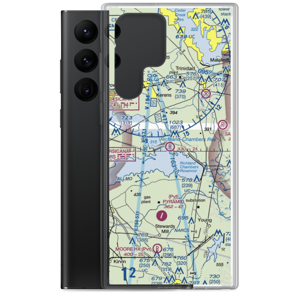 Dow Ranch Airport (63TX) VFR Sectional Samsung Case Samsung Galaxy S22 Ultra model shown