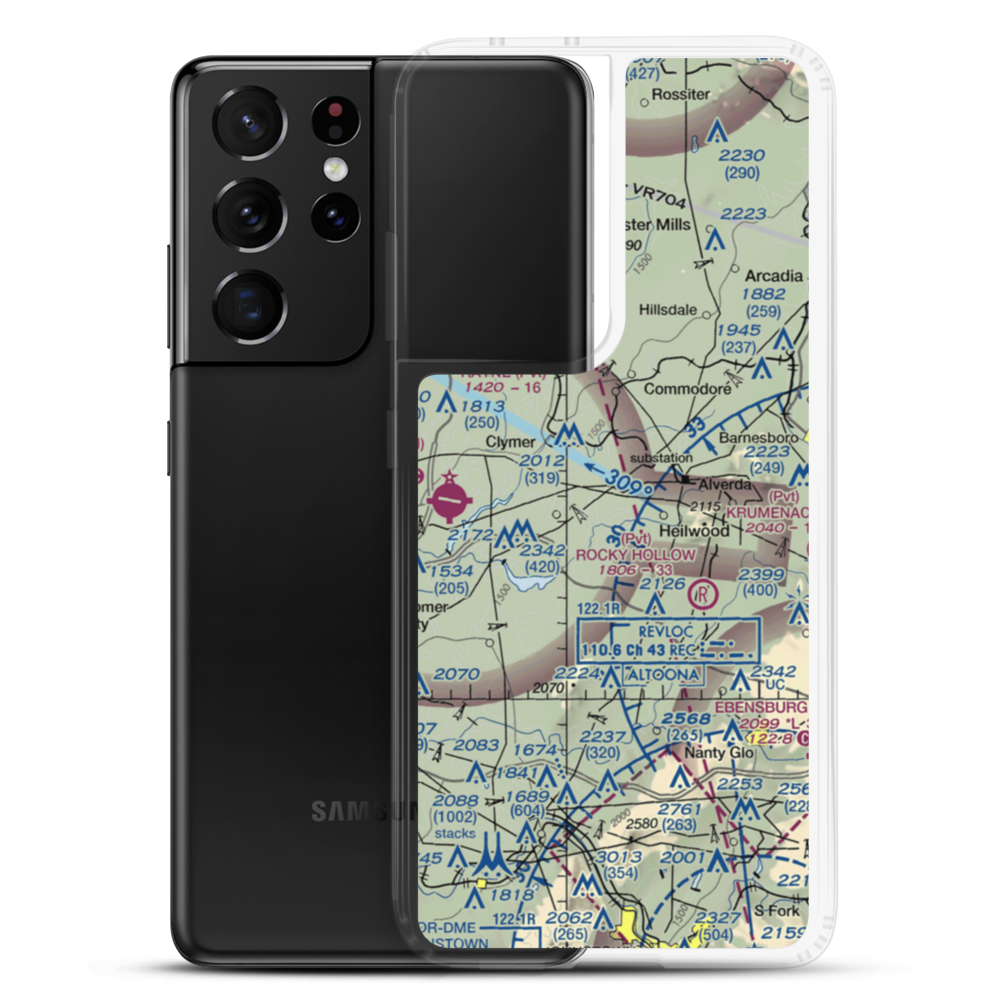 Downes Airport (PS39) VFR Sectional Samsung Case Samsung Galaxy S21 Ultra model shown