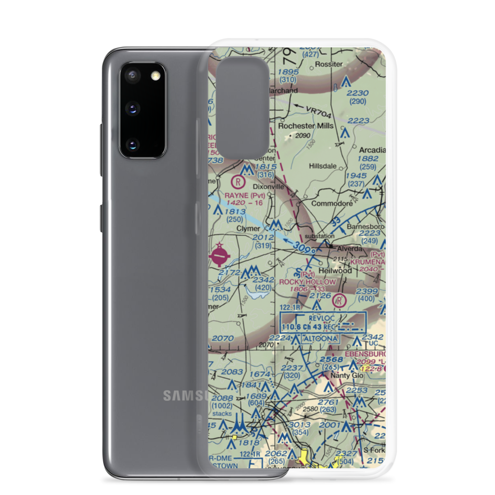 Downes Airport (PS39) VFR Sectional Samsung Case Samsung Galaxy S20 model shown