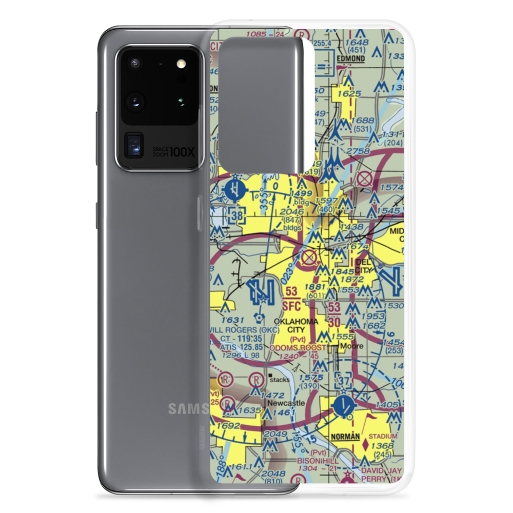 Downtown Airpark (DWN) VFR Sectional Samsung Case Samsung Galaxy S20 Ultra model shown