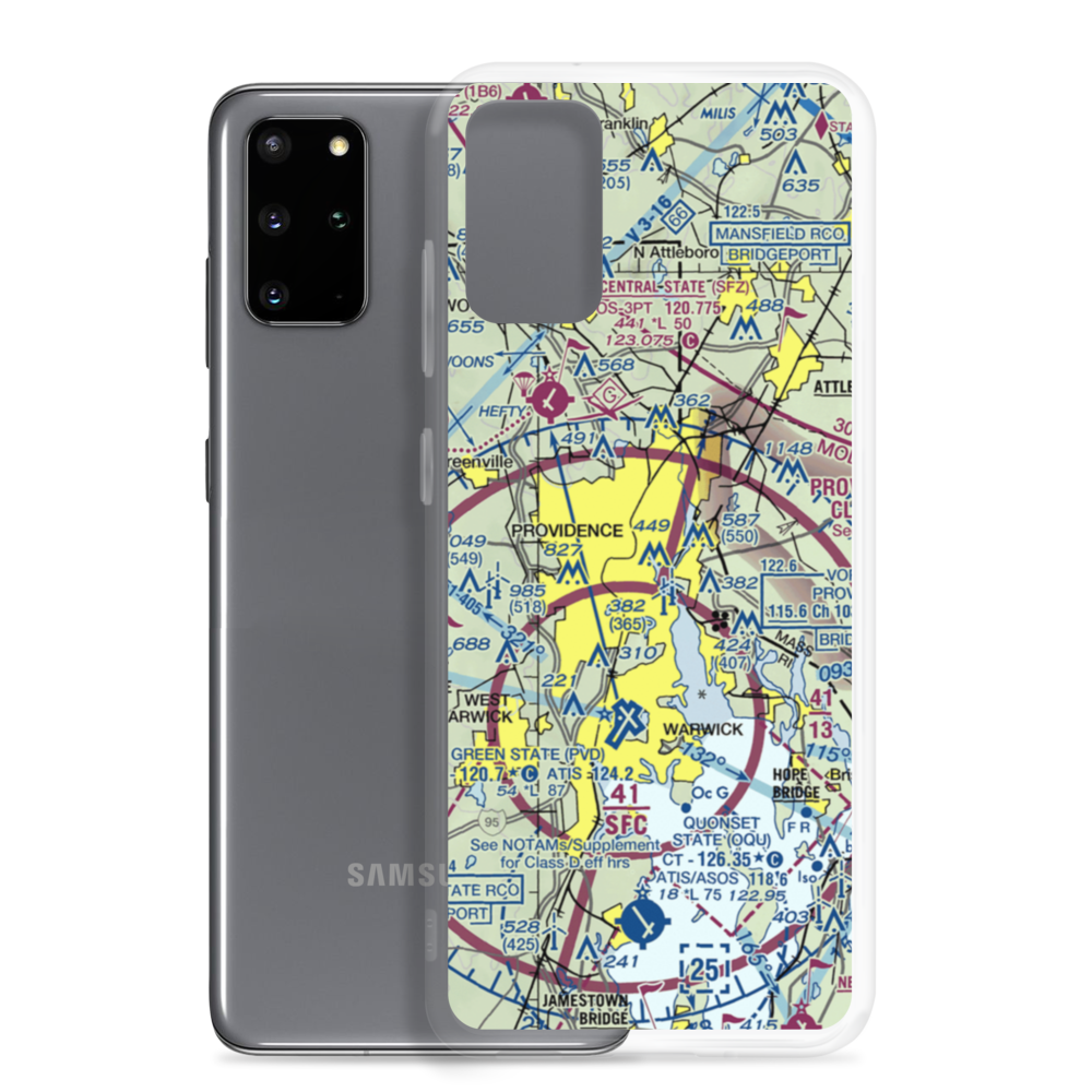 Downtown Providence Helistop (RI9) VFR Sectional Samsung Case Samsung Galaxy S20 Plus model shown