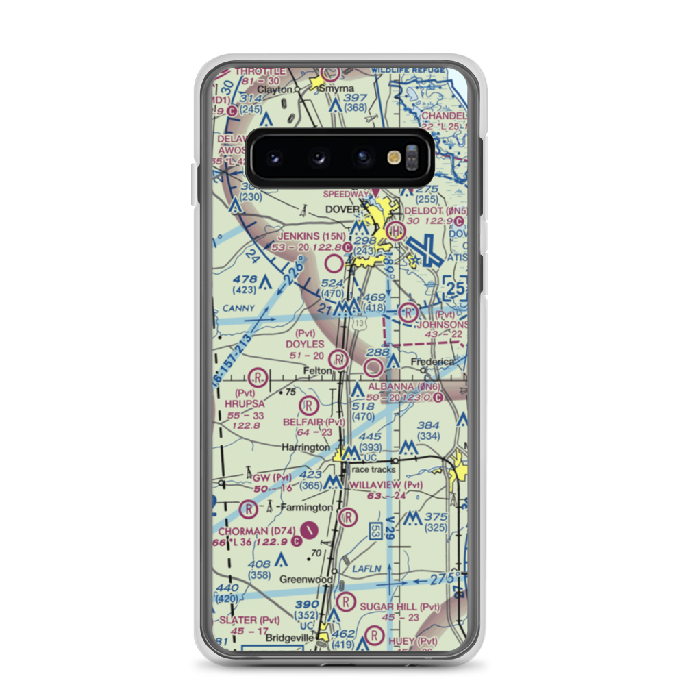 Doyle's Airport (DE00) VFR Sectional Samsung Case Samsung Galaxy S10 model shown