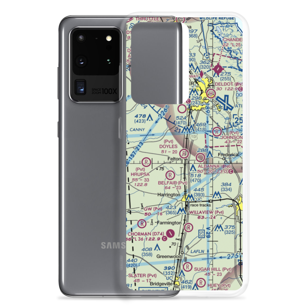Doyle's Airport (DE00) VFR Sectional Samsung Case Samsung Galaxy S20 Ultra model shown