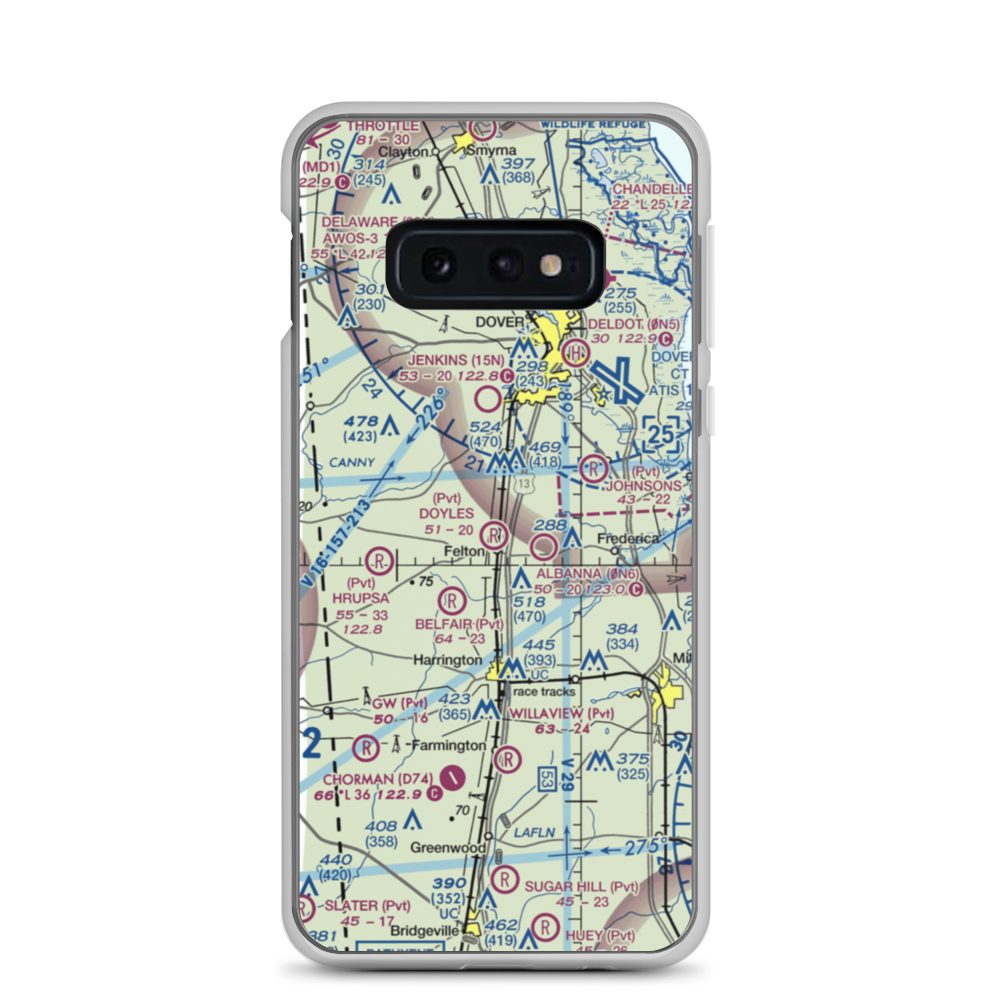 Doyle's Airport (DE00) VFR Sectional Samsung Case Samsung Galaxy S10e model shown