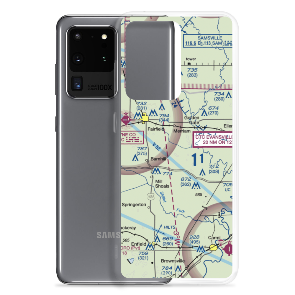 Dozier Airport (57IS) VFR Sectional Samsung Case Samsung Galaxy S20 Ultra model shown