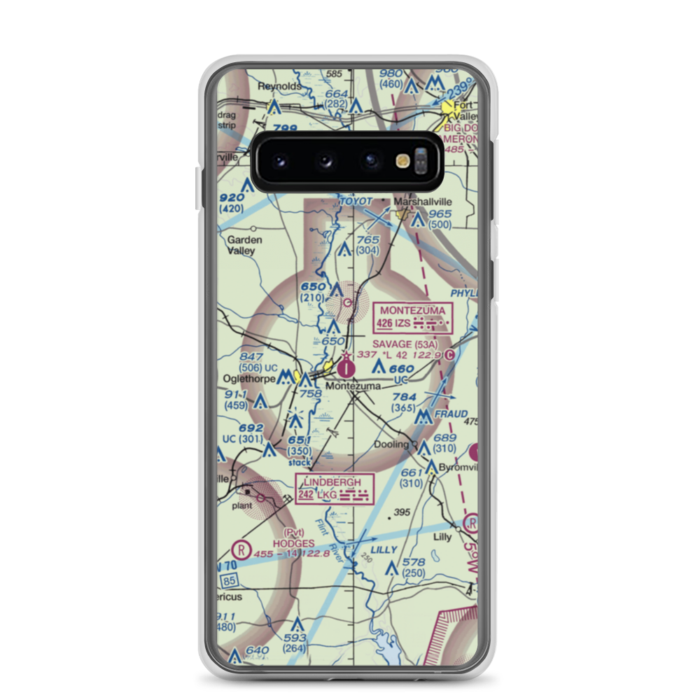 Dr. C P Savage Sr. Airport (53A) VFR Sectional Samsung Case Samsung Galaxy S10 model shown