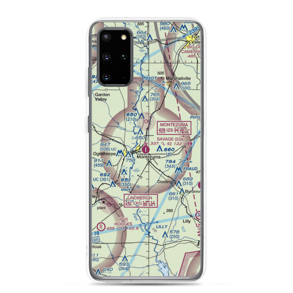 Dr. C P Savage Sr. Airport (53A) VFR Sectional Samsung Case Samsung Galaxy S20 Plus model shown
