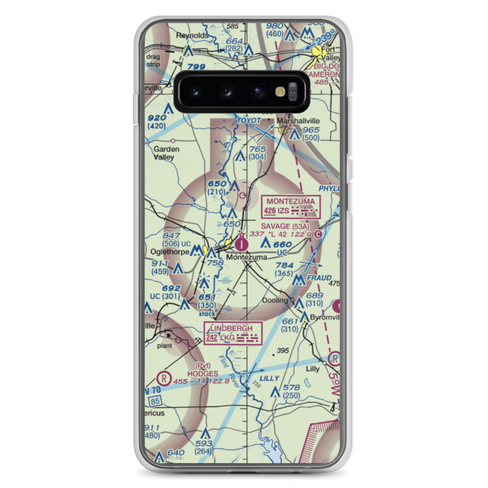 Dr. C P Savage Sr. Airport (53A) VFR Sectional Samsung Case Samsung Galaxy S10+ model shown