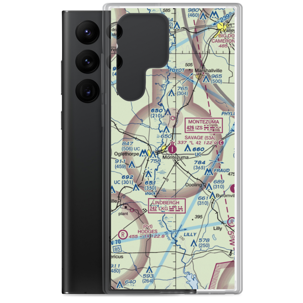 Dr. C P Savage Sr. Airport (53A) VFR Sectional Samsung Case Samsung Galaxy S22 Ultra model shown