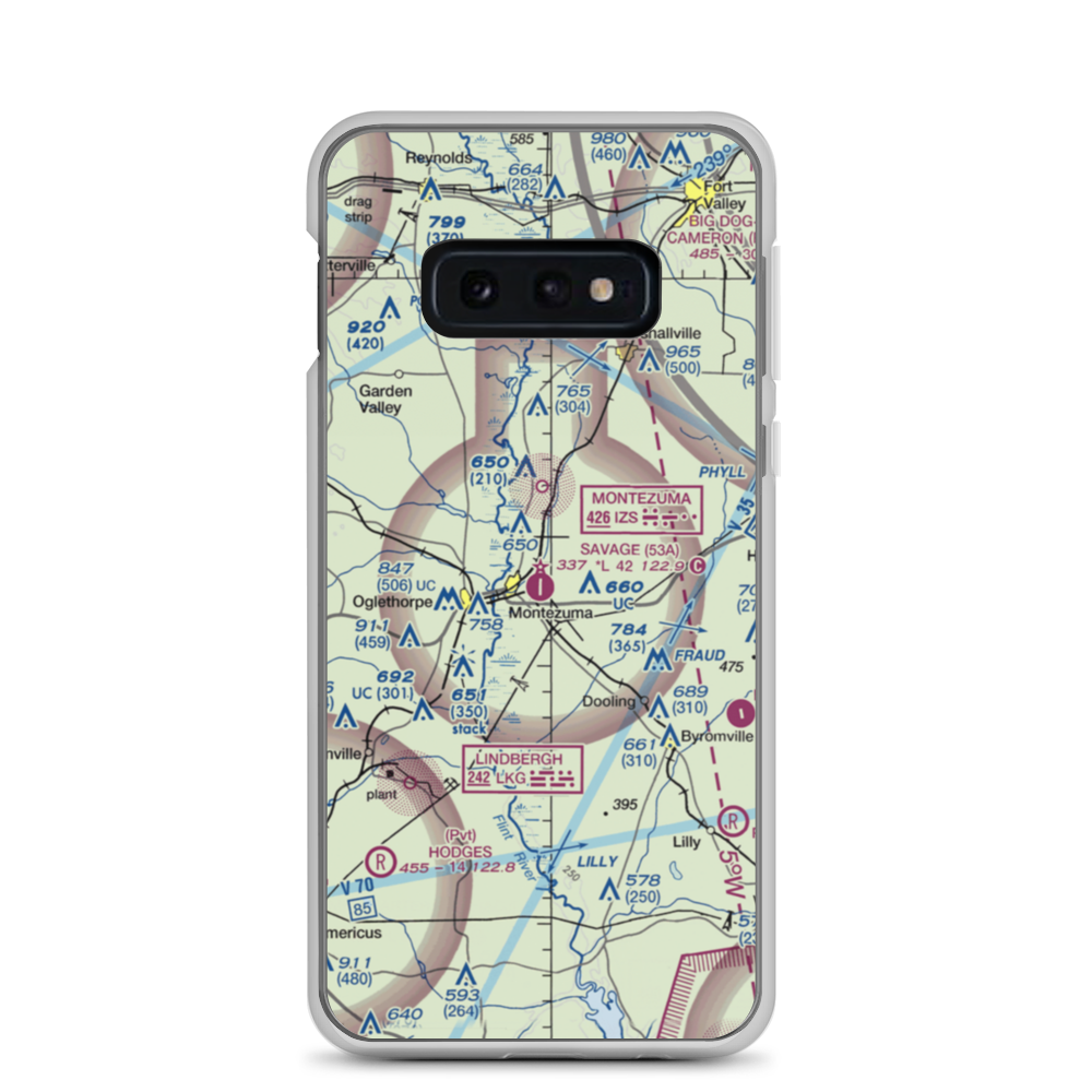Dr. C P Savage Sr. Airport (53A) VFR Sectional Samsung Case Samsung Galaxy S10e model shown