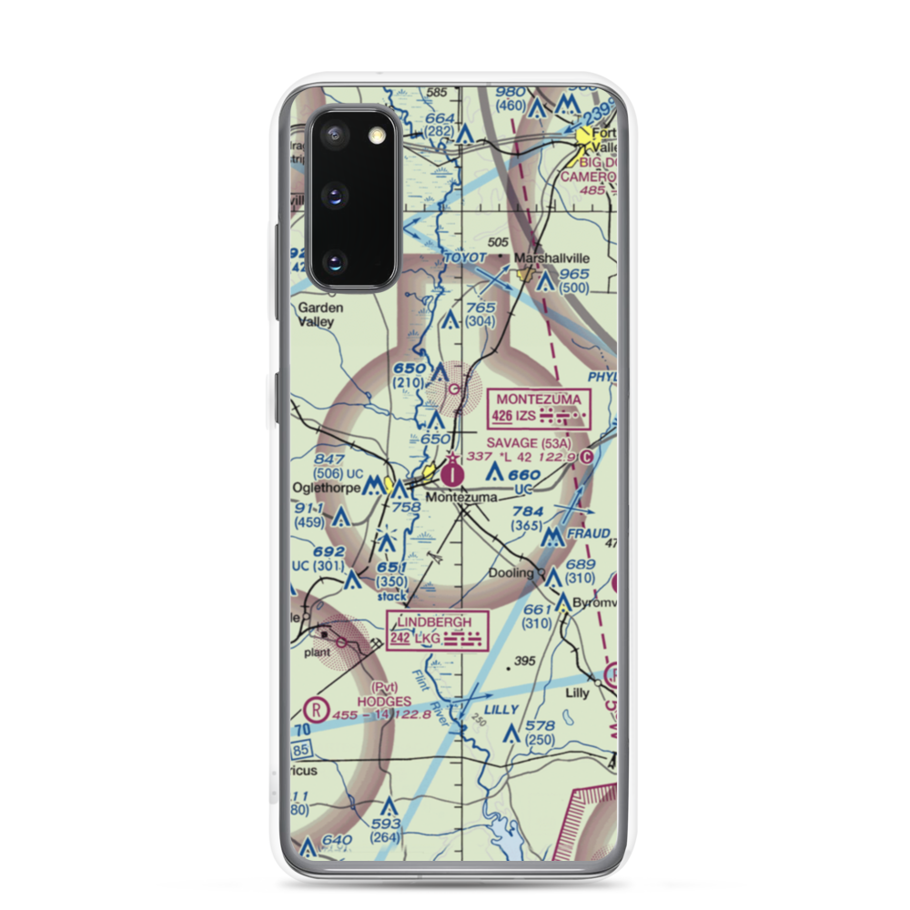 Dr. C P Savage Sr. Airport (53A) VFR Sectional Samsung Case Samsung Galaxy S20 model shown
