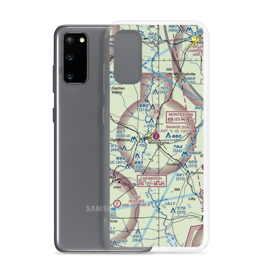Dr. C P Savage Sr. Airport (53A) VFR Sectional Samsung Case Samsung Galaxy S20 model shown