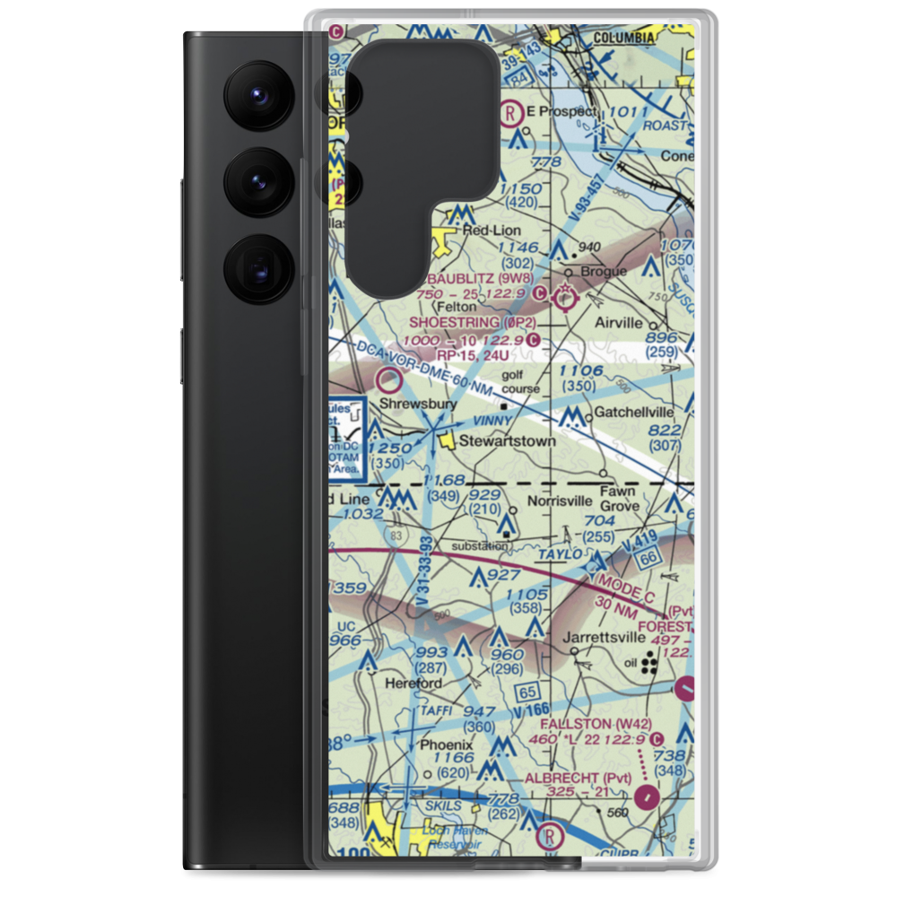 Draco STOLport (84PN) VFR Sectional Samsung Case Samsung Galaxy S22 Ultra model shown