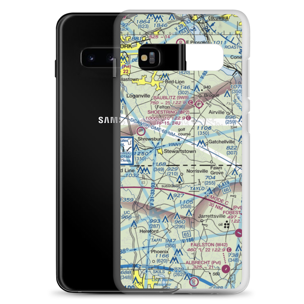 Draco STOLport (84PN) VFR Sectional Samsung Case Samsung Galaxy S10+ model shown