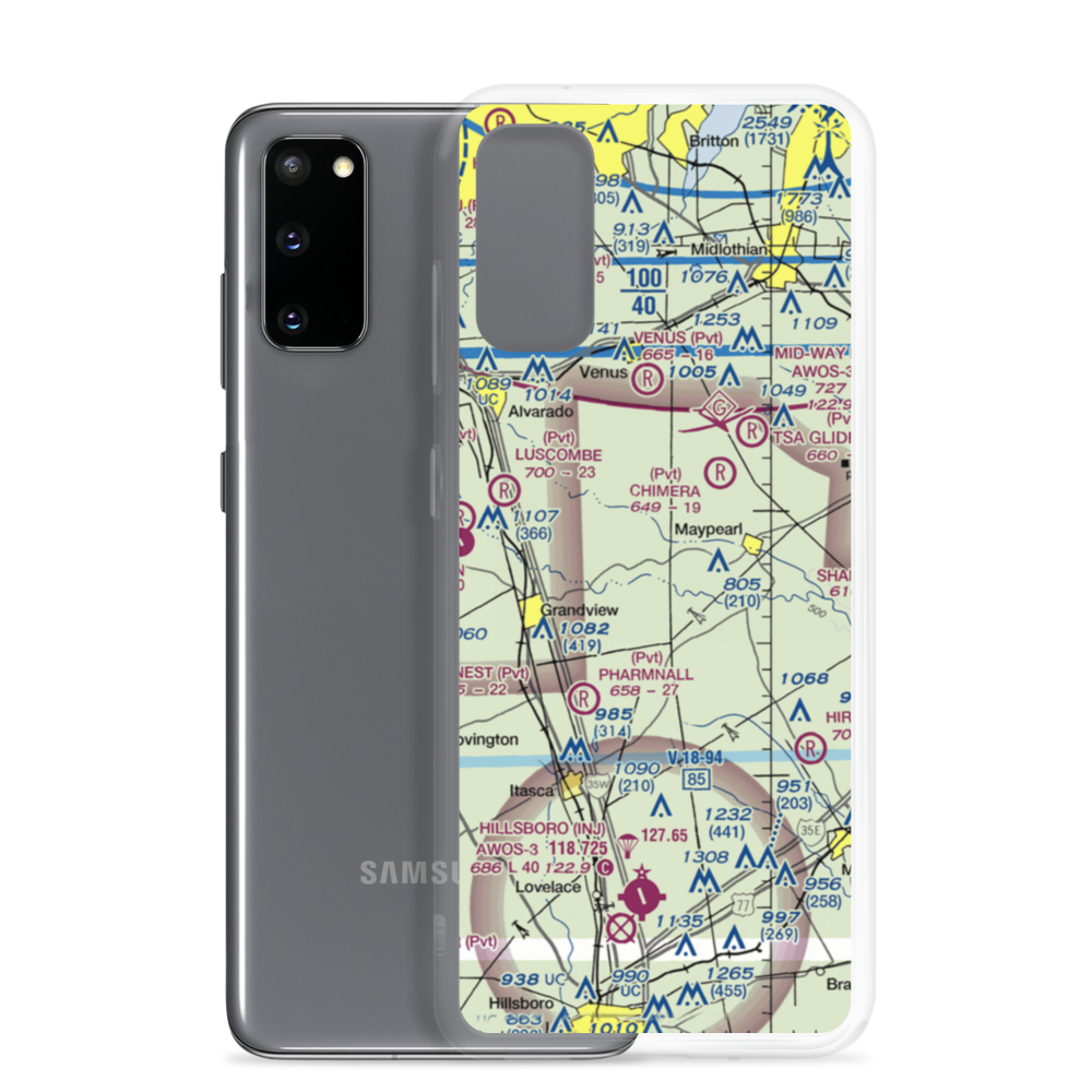 Draggintail Acres Airport (19XS) VFR Sectional Samsung Case Samsung Galaxy S20 model shown