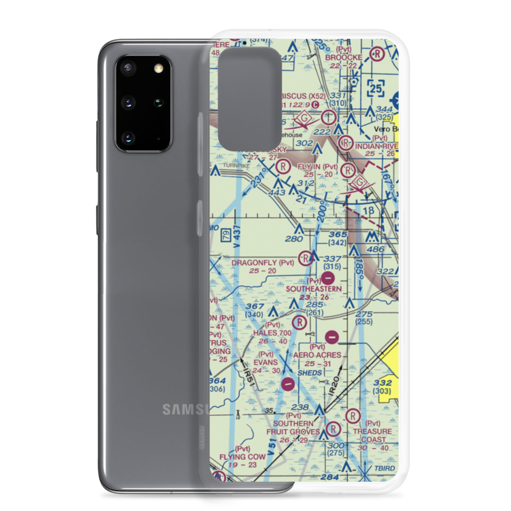 Dragonfly Airport (7FL8) VFR Sectional Samsung Case Samsung Galaxy S20 Plus model shown
